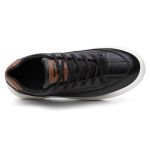 Sapatenis Urbano Couro Premium Casual Solado Nuvem Ronco Ferraro - Preto