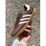 Tênis Adidas Unissex Samba OG Marrom e Branco 