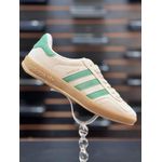 Tênis Adidas Gazelle Indoor Bege Com Verde