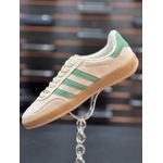 Tênis Adidas Gazelle Indoor Bege Com Verde