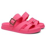 Sandalia Nuvem Microexpandido Feminino com Fivela - Rosa