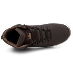 Bota Shelga Urban Casual Couro Legítimo Emborrachado - Café