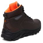 Bota Shelga Tracker Couro Legitimo Refletivos Laterais - Café