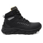 Bota Shelga Tracker Couro Legitimo Refletivos Laterais - Preto