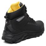Bota Shelga Tracker Couro Legitimo Refletivos Laterais - Preto
