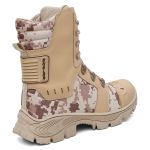 Bota Shelga Commander Couro Legítimo e Lona Reforçada - Areia Camuflada