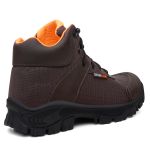 Bota Shelga CYBER Respirável Biqueira de PVC - Café Laranja 