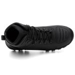 Bota Shelga Militar Tática Couro Nobre Bico PVC Protetor Frontal de Borracha - Black 