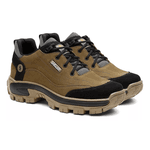 Tênis Desert Shelga Cano Baixo Biqueira PVC Nobuck Creme 