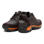 Tênis Desert Shelga Cano Baixo Biqueira PVC Café com Laranja