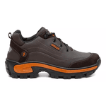 Tênis Desert Shelga Cano Baixo Biqueira PVC Café com Laranja