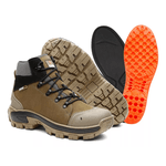 Bota Shelga Atacama Coturno Masculina Nobre Nobuck Creme