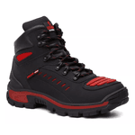 Botina Motoqueiro Shelga Palmilha Em Gel Resistente Original Vermelho