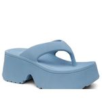 Tamanco Plataforma Feminina Chinelo Flatform Conforto – Azul