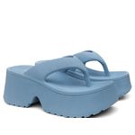 Tamanco Plataforma Feminina Chinelo Flatform Conforto – Azul