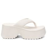 Tamanco Plataforma Feminina Chinelo Flatform Conforto – Off White