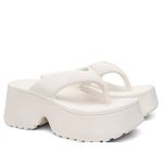 Tamanco Plataforma Feminina Chinelo Flatform Conforto – Off White