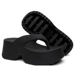 Tamanco Plataforma Feminina Chinelo Flatform Conforto – Preto