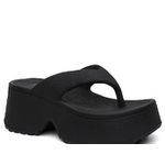 Tamanco Plataforma Feminina Chinelo Flatform Conforto – Preto