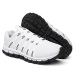 Tênis Esportivo Ultra Flexível Feminino e Masculino Leve Moderno Versátil - Branco