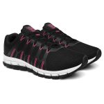Tênis Esportivo Ultra Flexível Feminino Leve Moderno Versátil - Preto Rosa