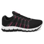 Tênis Esportivo Ultra Flexível Feminino Leve Moderno Versátil - Preto Rosa