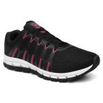Tênis Esportivo Ultra Flexível Feminino Leve Moderno Versátil - Preto Rosa