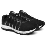 Tênis Esportivo Ultra Flexível Feminino e Masculino Leve Moderno Versátil - Preto Branco