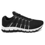 Tênis Esportivo Ultra Flexível Feminino e Masculino Leve Moderno Versátil - Preto Branco