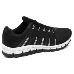Tênis Esportivo Ultra Flexível Feminino e Masculino Leve Moderno Versátil - Preto Branco