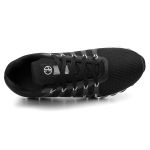 Tênis Esportivo Ultra Flexível Feminino e Masculino Leve Moderno Versátil - Preto Branco