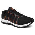 Tênis Esportivo Ultra Flexível Feminino e Masculino Leve Moderno Versátil - Preto Laranja