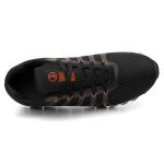 Tênis Esportivo Ultra Flexível Feminino e Masculino Leve Moderno Versátil - Preto Laranja