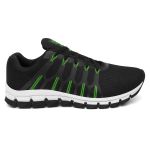 Tênis Esportivo Ultra Flexível Feminino e Masculino Leve Moderno Versátil - Preto Verde