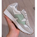 Tênis Casual Feminino New Balance 327 V1 - Cinza com Verde