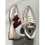 Tênis Casual Feminino New Balance 327 V1 - Off com Marsala 