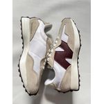 Tênis Casual Feminino New Balance 327 V1 - Off com Marsala 