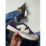 Tênis Casual Feminino New Balance 327 V1 - Verde com Roxo