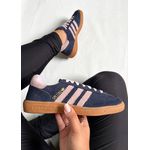 Tênis Casual Adidas Spezial Handball em Couro - Azul com Rosa