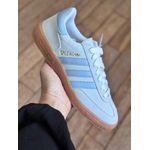 Tênis Casual Adidas Spezial Handball em Couro - Azul Claro e Azul