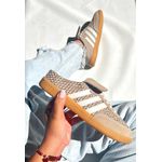 Tênis Feminino Casual Samba Rafia Mules Caramelo