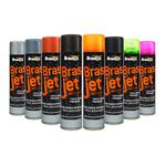 TINTA SPRAY USO GERAL FLUORESCENTE 400ML BRASJET