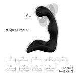 Prazer anal estimulador de próstata massageador/ Estimulador de próstata - 9 modos de vibração carregador USB