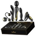 Kit Vibrador Casal, Ponto G, Varinha Mágica, Plug Anal e Bolinha de Pompoarismo - 6 produtos KIT