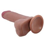 Dildo Pênis Realístico com Ventosa e dupla Camada - Sliding Skin - 20.4cm x 4.4cm