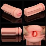 Masturbador sem vibração em formato de boca - Lata de cerveja 