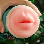 Masturbador sem vibração em formato de boca - Lata de cerveja 