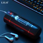 Masturbador Lanterna Masculino com voz - 10 modos de vibrações 