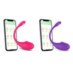 vibrador Bullet Casal- À Longa distância App - Recarregável - 10 modos de vibração