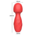 Vibrador Varinha e Sugador 2 em 1 - 10 modos de vibração